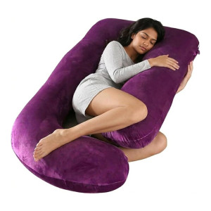 Pregnancy Pillows U Shaped Full Body Maternity Pillow with Removable Cover