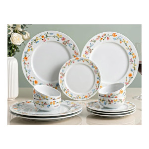 Floral Vine Porcelain Dinner Set at Rs3437 | Amazon Deal