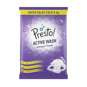 Presto! Active Wash Detergent Powder 8 Kg