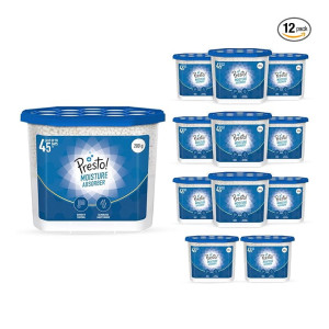 Amazon Brand – Presto! Moisture Absorber (Pack of 12)