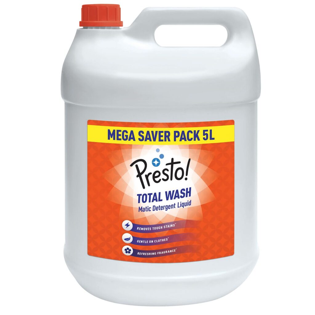 Presto! Total Wash Matic Detergent Liquid 5 Litre