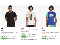 Puma Clothing Deal Starting From Rs.249 + Extra 5% Off at Amazon