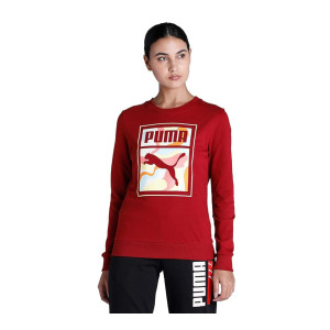 PUMA Women Cotton Crew Neck Sweatshirt