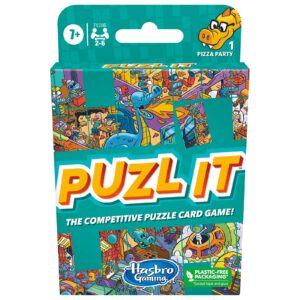 Puzzle Card Game Pizza Party Theme for 2