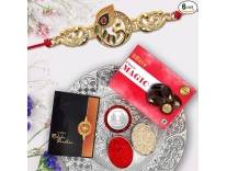 Rakhi Bracelet Chocolate Almonds Pooja Coin Set Deal