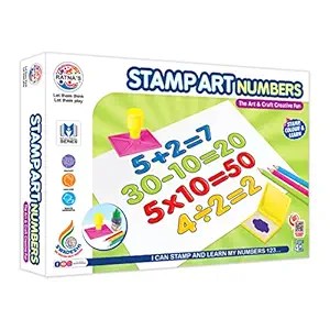 Ratna’s Stamp Art Number Stamping & Coloring Educational Set for Kids