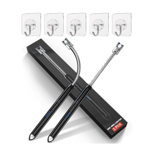 Electric Rechargeable Plasma Gas Lighter with C-Type USB, 360° Flexible & Windproof