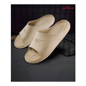 Red Tape Men Beige Slides Size 7