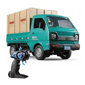 Remote Control Dumper Truck Toy with LED Lights, Sound & Spray