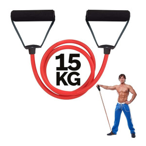 Resistance Tube with Foam Handles, Door Anchor for Exercise & Stretching – Multi Resistance