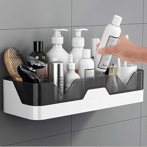REWOP Self Adhesive Storage Rack Wall Mount for Bathroom Accessories