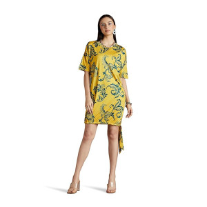 RIVER by Narendra Kumar Paisley Print T-Shirt Dress