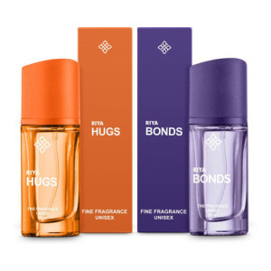 RIYA Hugs and Bonds Unisex Perfume (Set of 2, 40ml total)