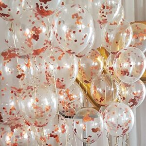 Deal Rose Gold Glitter Balloons Pack of 20 Rs. 139