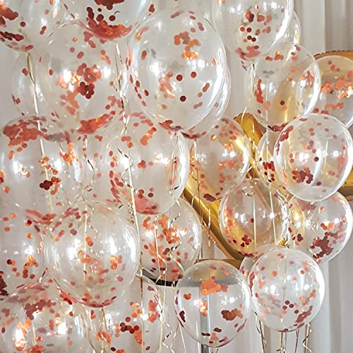 Deal Rose Gold Glitter Balloons Pack of 20 Rs. 139