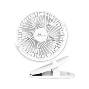 RR Signature Buddy Mini Portable Clip Fan (4H Battery, Silent, 360° Rotation)