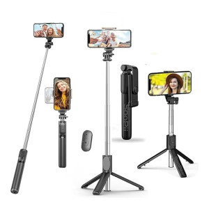S1 Selfie Stick Tripod Bluetooth for Travel Vlogging