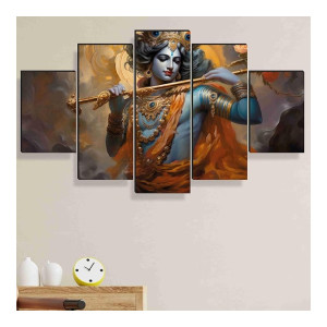 SAF Krishna Paintings for Wall Decoration – Set Of Five
