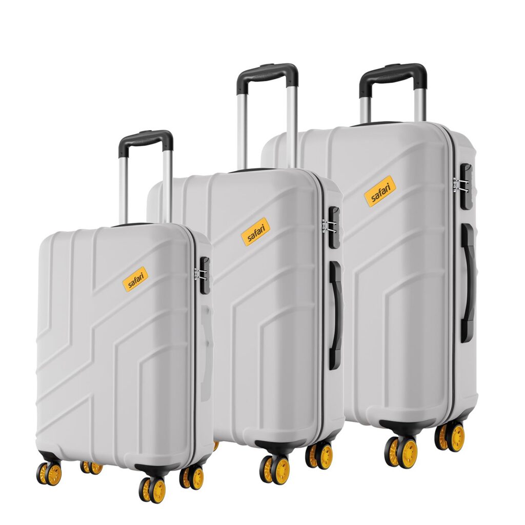Safari Stratos 8 Wheels Set of 3 Trolley Bags Hard Case Rs. 7048