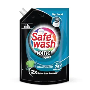 Safewash Top Load Matic Detergent 1L Refill Pouch Rs. 99