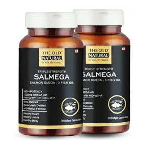 Salmega Triple Strength Salmon Omega-3 Fish Oil 1800Mg