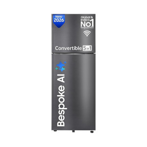 Samsung 396 L, 3 Star, Convertible 5-in-1, Digital Inverter, Frost Free Double Door, Bespoke AI WiFi Refrigerator