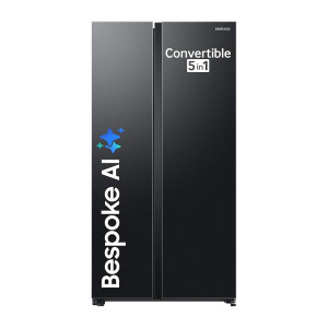 Samsung 653 L 3 Star Convertible Side By Side AI Smart Refrigerator