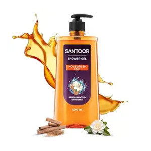 Santoor Moisturizing Shower Gel With Natural Sandalwood & Gardenia Extracts