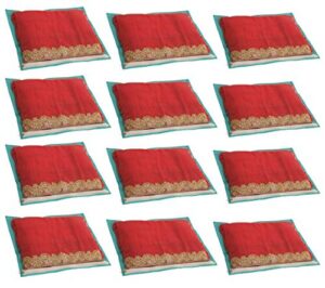 Beddify Saree Cover Set (Aqua Blue) 12