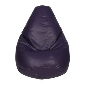 Sattva Classic XXXL Faux Leather Teardrop Bean Bag with Pocket Pre-Filled