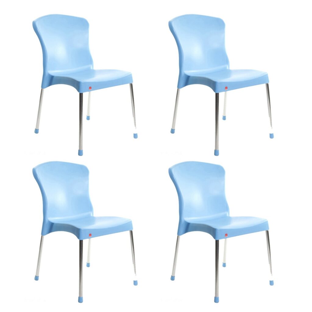SBI CC Deal Cello Milano Cafeteria Chair Set (Blue) Rs. 5032