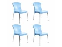 SBI CC Deal Cello Milano Cafeteria Chair Set (Blue) Rs. 5032