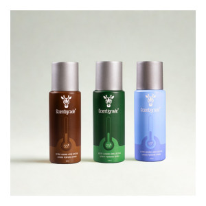 Scentigrade TrioPack (15°+25°+55°) Unisex Luxury Body Spray – 450 ml