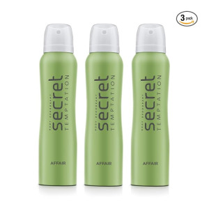 Secret Temptation Affair Deodorant for Women, Pack of 3