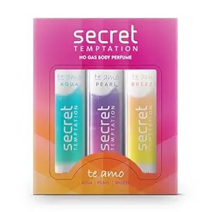 Secret Temptation Te Amo Aqua Breeze Pearl Perfume Body Spray Combo for Women Rs. 276