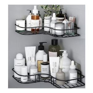 Self-Adhesive Bathroom & Corner Wall Mounted Storage Organizer (Pack of 2)