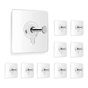 25 Pcs Self Adhesive Wall Hooks Heavy Duty