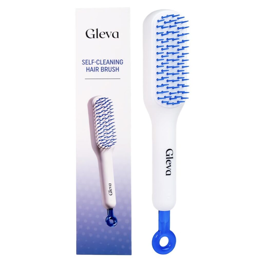 Gleva Self Cleaning Detangling & Styling Brush