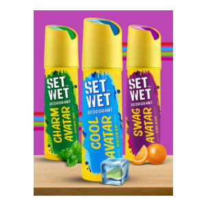 SET WET Cool, Charm and Swag Avatar Deodorant Spray For Men