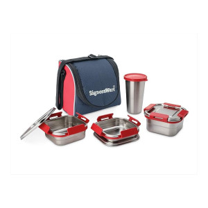 Signora Ware Squarex Lunch Box Set at Rs714 | Amazon Deal