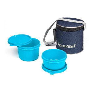 Signoraware Executive Plastic Small Lunch Box Set with Bag