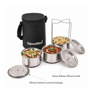 SignoraWare Fine Meal Steel Lunch Box at Rs486 | Amazon Deal