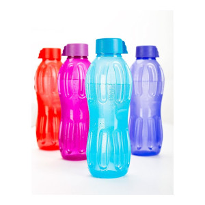 Signoraware Plastic Fridge Bottle Set (1 Litre, Set of 4)