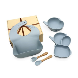Silicone Baby & Infant Feeding Set (5 Pcs)