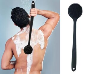 Silicone Back Scrubber with Long Handle