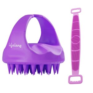 Deal Silicone Scalp Massager Shampoo Brush with Body Scrubber Rs. 199