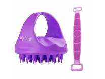 Deal Silicone Scalp Massager Shampoo Brush with Body Scrubber Rs. 199