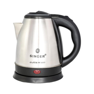 SINGER Cutie DX Electric Kettle 1.5 Liters 1350W Quick Boil Stainless Steel