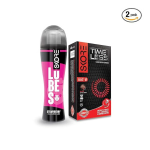 Skore Timeless Condoms and Strawberry Lubes