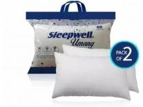 Sleepwell Umang Pillow Set Pack of 2 White Rs. 389 Deal